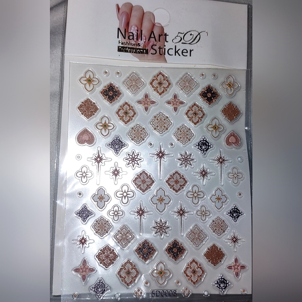 Fashionable Nail Art Designs Pkg of Adhesive Stickers DIY - Picture 4 of 11